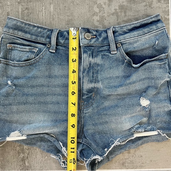 eunina cut off jean shorts, Eve High Rise Cut Off Shortie, Medium - Picture 6 of 9